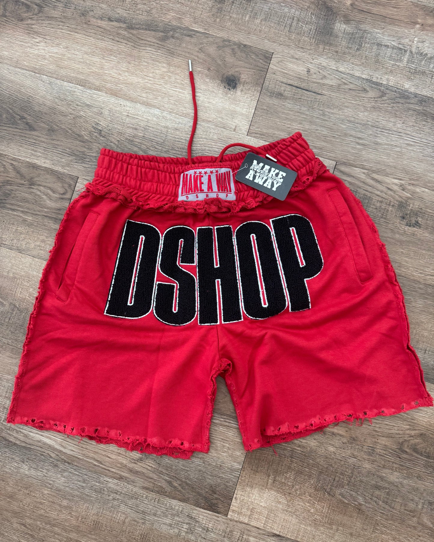 D Shop Knockout Shorts (Red)