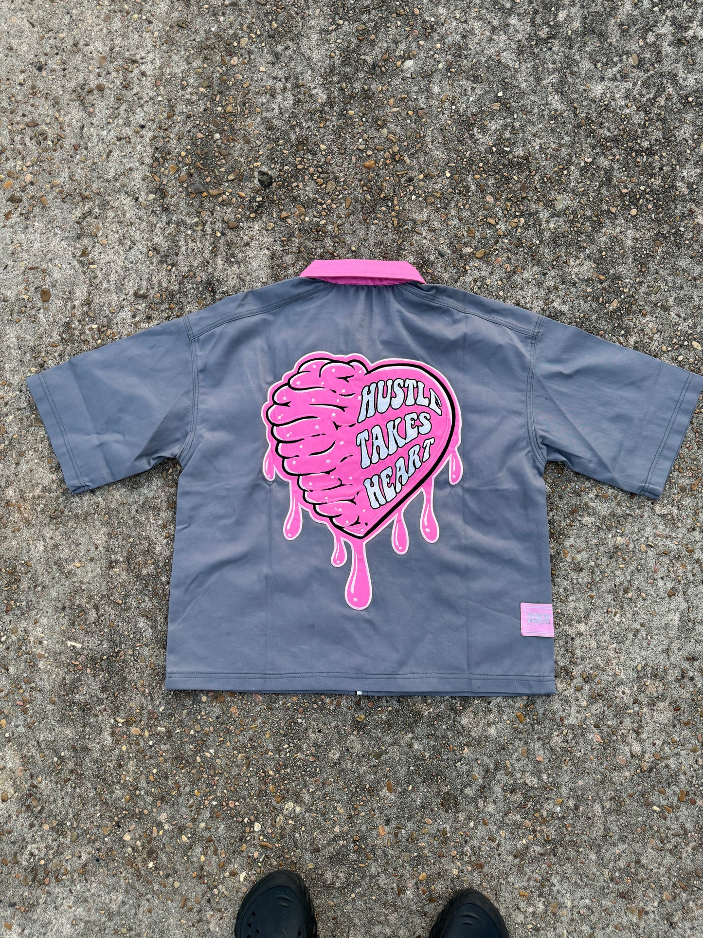 Hustle Takes Heart Grey