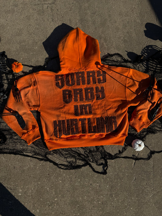 How High Cropped Hoodie (Orange)