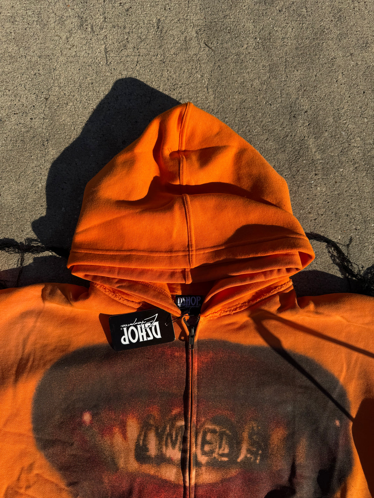 How High Cropped Hoodie (Orange)