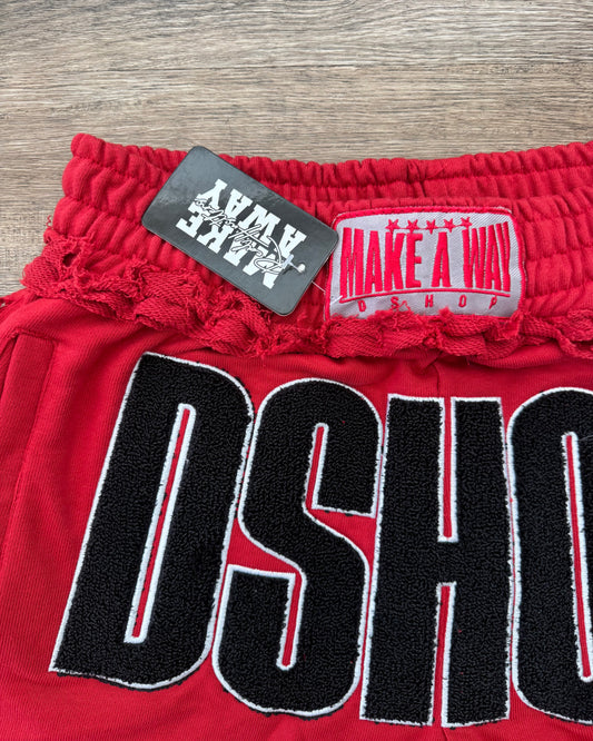 D Shop Knockout Shorts (Red)