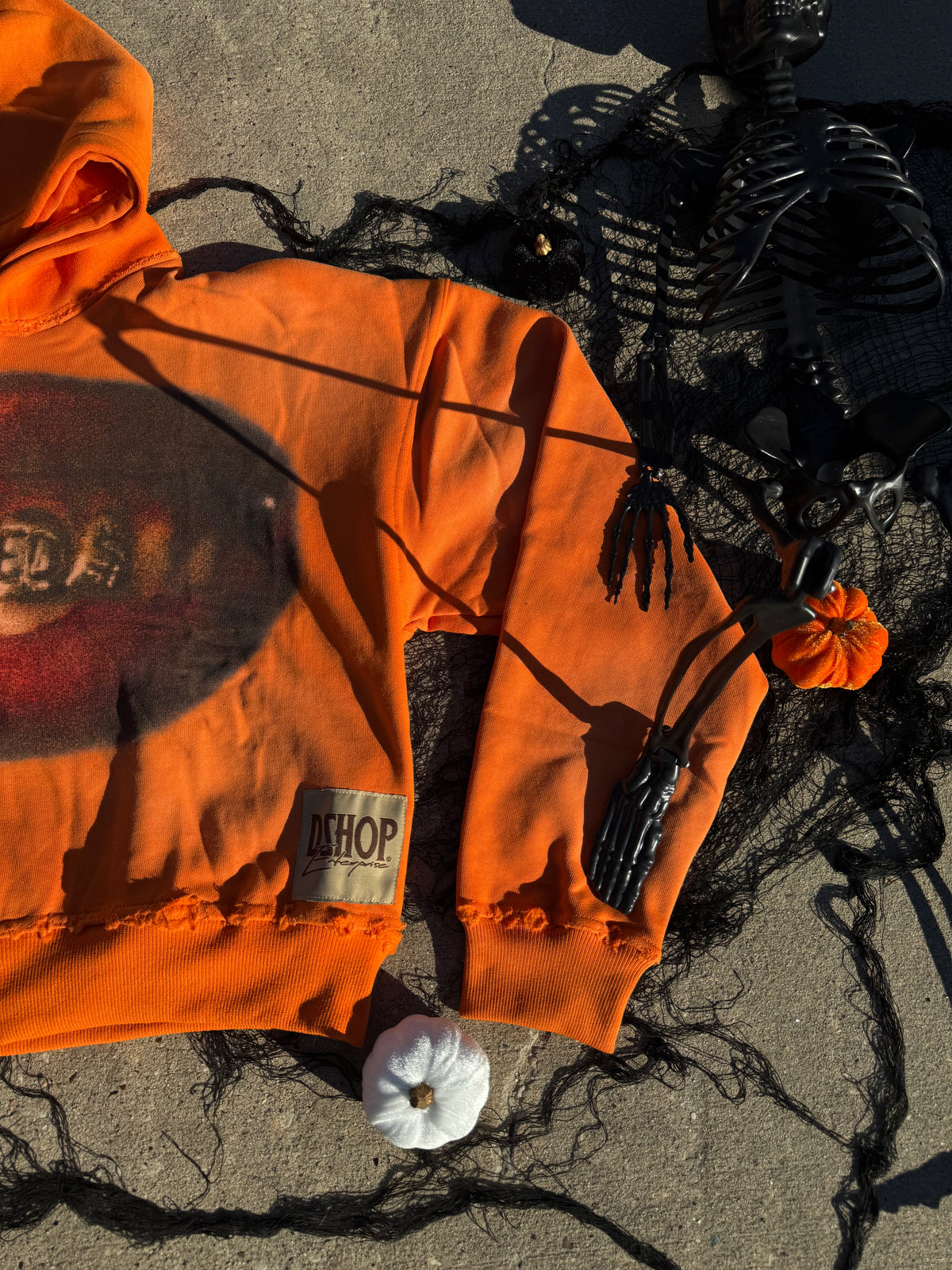 How High Cropped Hoodie (Orange)