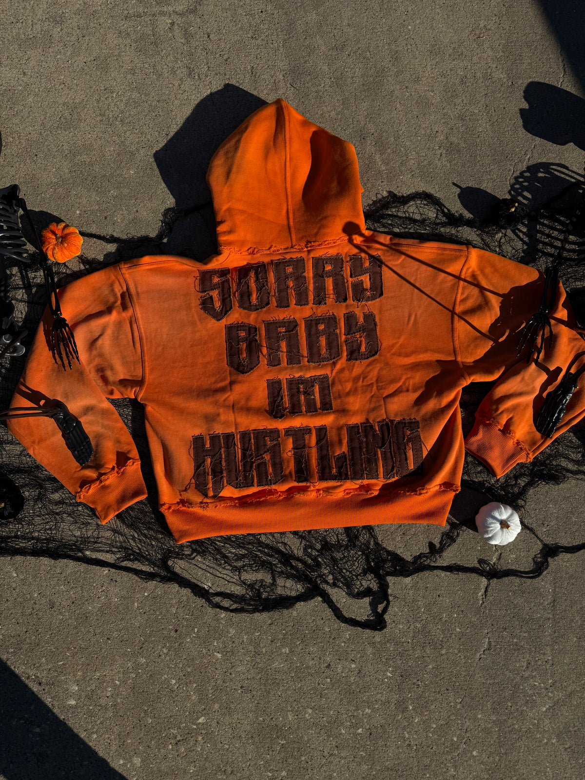 How High Cropped Hoodie (Orange)